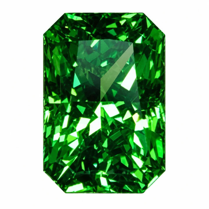 Гидротермальный цаворит · Радиант · 1,27 ct