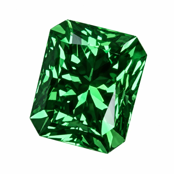 Гидротермальный цаворит · Радиант · 23,6 ct