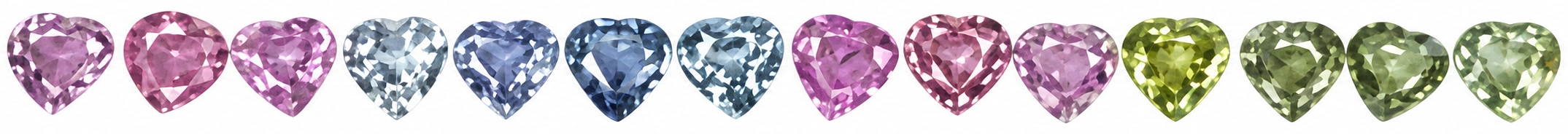 Сапфировая дорожка · Сердце · 13,3 ct · часть 2