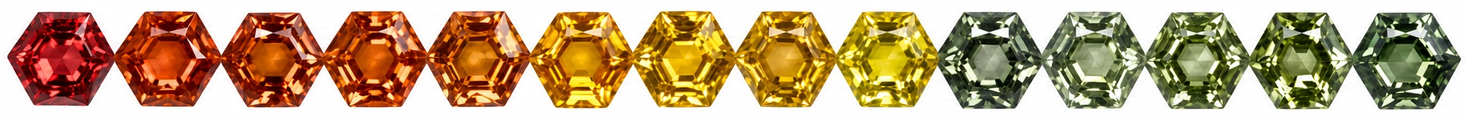 Сапфировая дорожка · Гексагон · 13,73 ct · часть 1