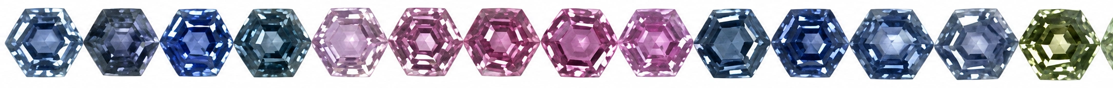 Сапфировая дорожка · Гексагон · 13,73 ct · часть 2