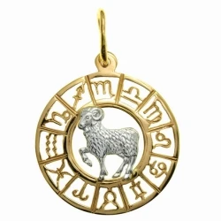 Подвеска серебряная 8408поз.овен | Подвески и кулоны купить по доступной цене в ювелирном магазине «Золотая Подкова»
