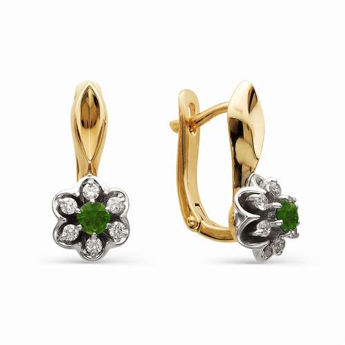 Серьги золотые 21104-101 | Подвеска золотая 3285-101 купить по цене 69694 руб. в ювелирном магазине ⭐️ «Золотая Подкова»