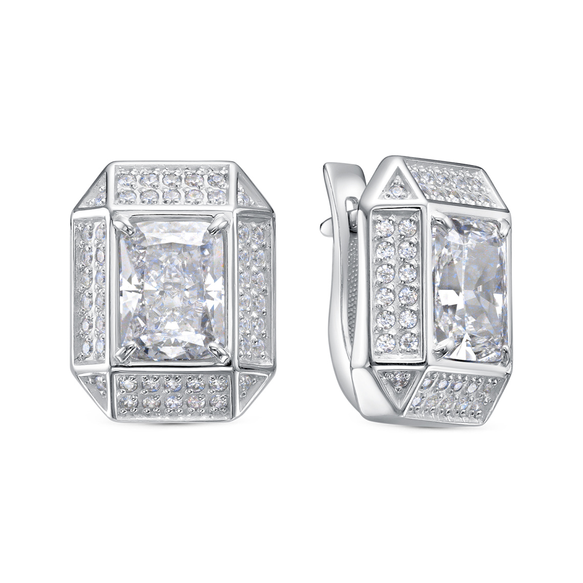 Серьги серебряные 12-791-21500 | Кольцо серебряное 11-791-21500 купить по цене 7291 руб. в ювелирном магазине ⭐️ «Золотая Подкова»