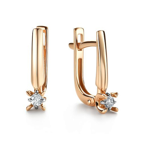 Серьги золотые 26008-100 | Кольцо золотое 16008-100 купить по цене 69810 руб. в ювелирном магазине ⭐️ «Золотая Подкова»