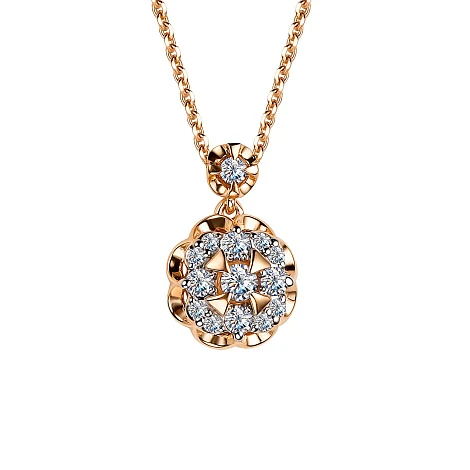 Колье золотое 64418-100 | Подвески колье купить по выгодной цене в ювелирном магазине ⭐️ «Золотая Подкова»