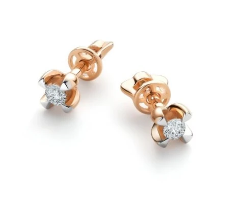 Серьги золотые 26047-100 | Ювелирные изделия от бренда Алькор 💍 купить по доступной цене в ювелирной сети «Золотая Подкова»