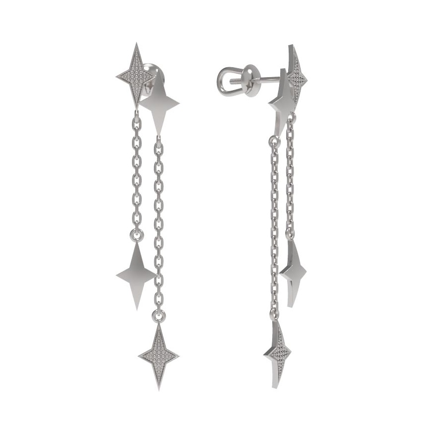 Серьги из серебра
