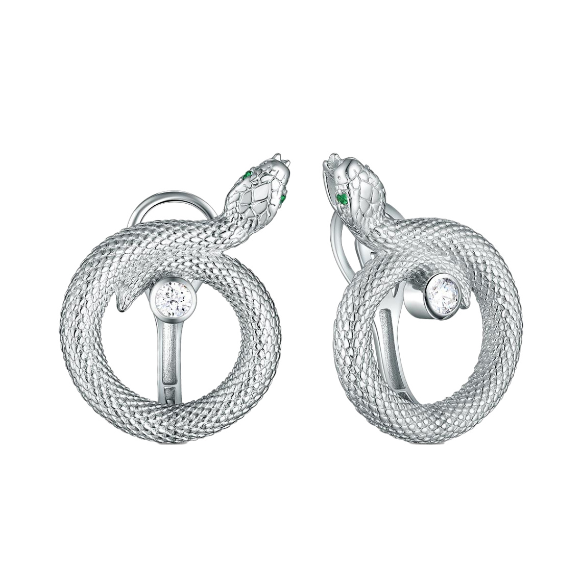 Серьги серебряные 421-10-738р | Кольцо серебряное 411-10-743р купить по цене 4381 руб. в ювелирном магазине ⭐️ «Золотая Подкова»