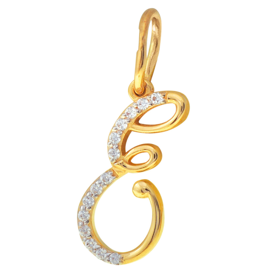 Подвеска золотая 818-00952-10-00-20-04 "Е" | Подвеска золотая 85952 Е купить по цене 14722 руб. в ювелирном магазине ⭐️ «Золотая Подкова»