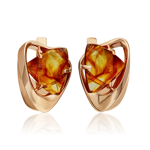 Серьги золотые 02-4675-00-271-1110-46 | Серьги с янтарем купить по выгодной цене в ювелирном магазине ⭐️ «Золотая Подкова» Серьги золотые 02-4675-00-271-1110-46 | Серьги с янтарем купить по выгодной цене в ювелирном магазине ⭐️ «Золотая Подкова»