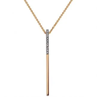 Колье золотое 872041Л Брусок | Длинные колье купить по выгодной цене в ювелирном магазине ⭐️ «Золотая Подкова»