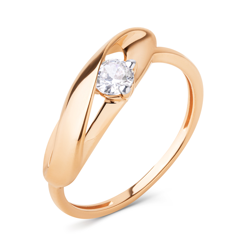 Кольцо золотое 022371-1102 | Серьги золотые 022372-1102 купить по цене 59625 руб. в ювелирном магазине ⭐️ «Золотая Подкова»