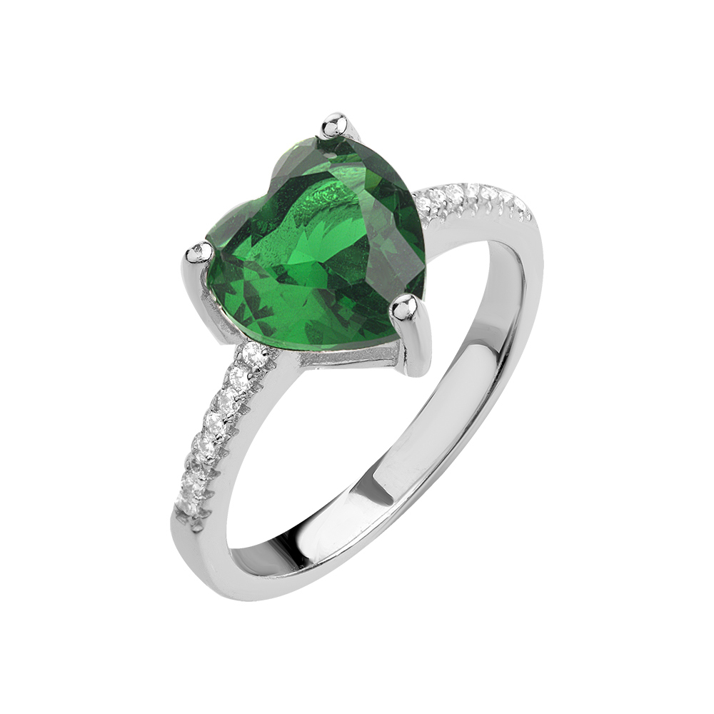 Кольцо серебряное B21036-R-gr | Колье серебряное B21036-P-gr купить по цене 2528 руб. в ювелирном магазине ⭐️ «Золотая Подкова»