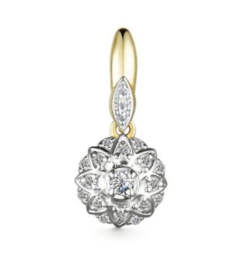 Подвеска золотая 35700-300 | Фантазийные подвески и кулоны купить по выгодной цене в ювелирном магазине ⭐️ «Золотая Подкова»