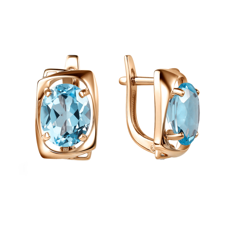 Серьги золотые 20390671 Топаз | Кольцо золотое 10390671 Топаз купить по цене 60448 руб. в ювелирном магазине ⭐️ «Золотая Подкова»