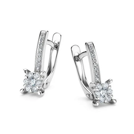 Серьги из золота с бриллиантами