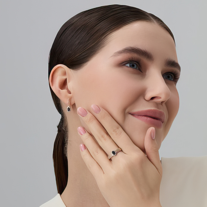 Серьги из золота с бриллиантами