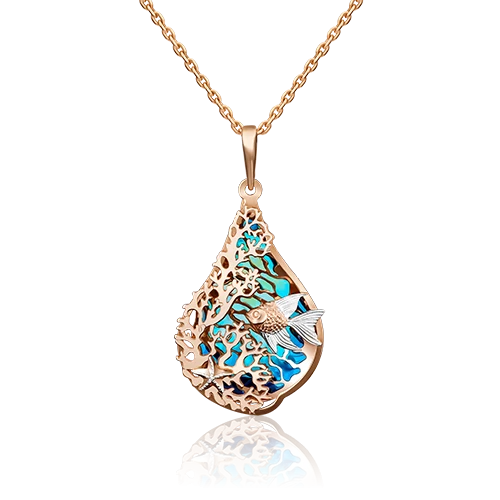 Подвеска золотая 03-2699-00-000-1110-48 | Ювелирные изделия в сети Золотая Подкова