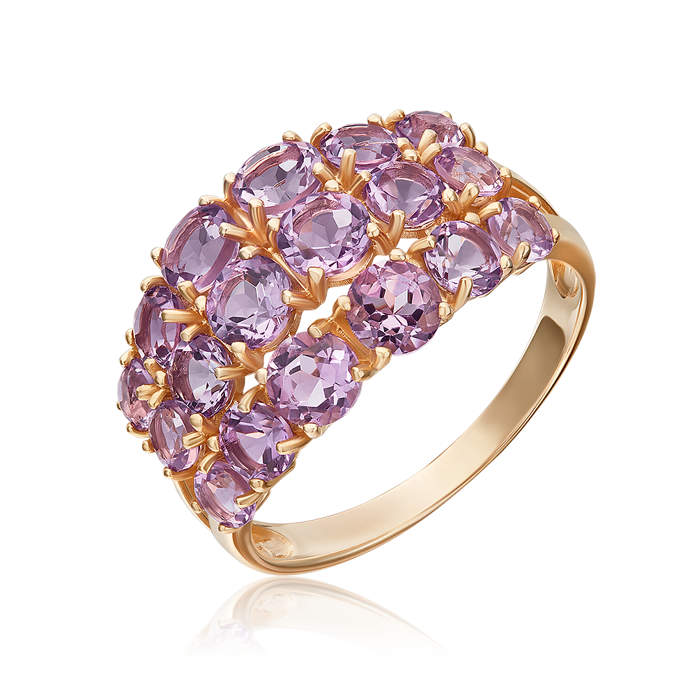 Кольцо золотое 01-5846-00-203-1110 | Серьги золотые 02-5430-00-203-1110 купить по цене 63315 руб. в ювелирном магазине ⭐️ «Золотая Подкова»