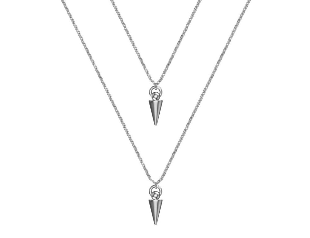 Колье из серебра