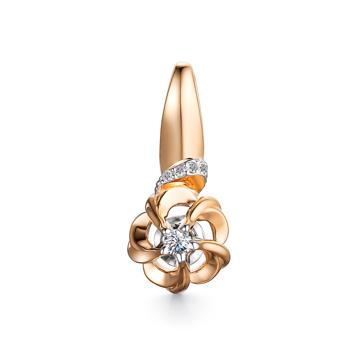 Подвеска золотая 34332-100 | Серьги золотые 24332-100 купить по цене 141041 руб. в ювелирном магазине ⭐️ «Золотая Подкова»