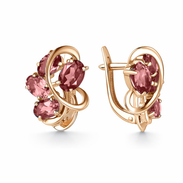 Серьги золотые 20490677 Гранат | Кольцо золотое 10490677 Гранат купить по цене 53768 руб. в ювелирном магазине ⭐️ «Золотая Подкова»