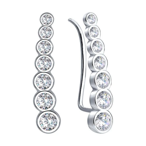 Серьги серебряные 94021653