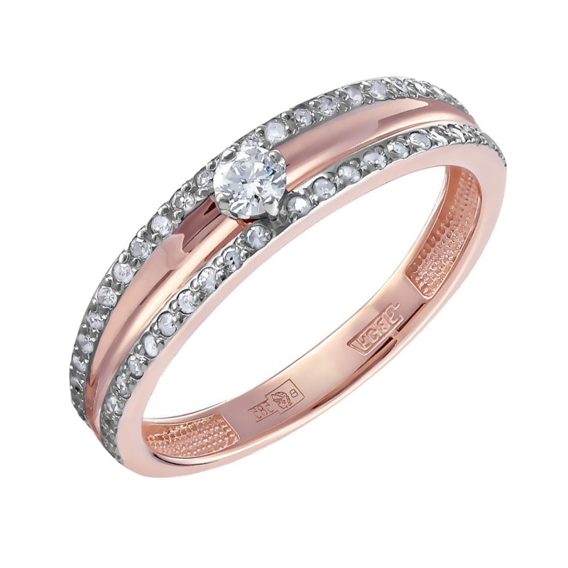 Кольцо золотое 11-01183-1000 | Серьги золотые 12-01183-1000 купить по цене 90210 руб. в ювелирном магазине ⭐️ «Золотая Подкова»