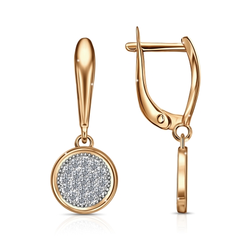 Серьги золотые С132-3632 | Подвеска золотая П132-3632 купить по цене 14595 руб. в ювелирном магазине ⭐️ «Золотая Подкова»