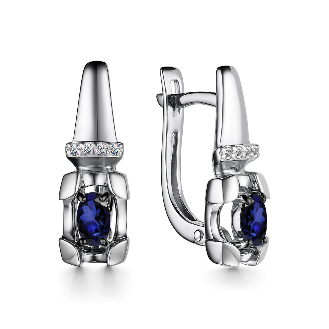 Серьги золотые 24723-202 | Кольцо золотое 14723-202 купить по цене 66516 руб. в ювелирном магазине ⭐️ «Золотая Подкова»