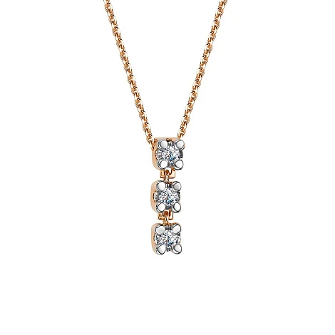 Колье золотое 64241-100 | Длинные колье купить по выгодной цене в ювелирном магазине ⭐️ «Золотая Подкова»