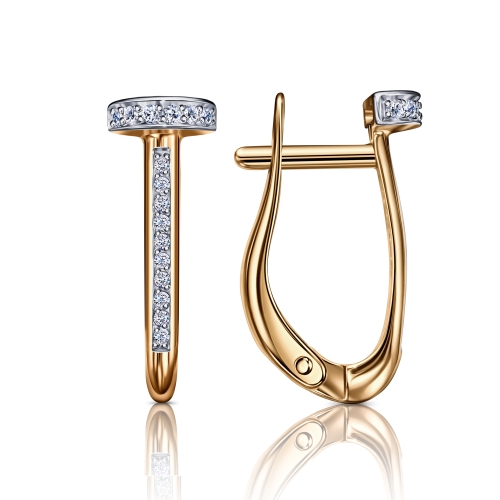 Серьги золотые С132-3730 | Кольцо золотое К132-3730 купить по цене 83250 руб. в ювелирном магазине ⭐️ «Золотая Подкова»