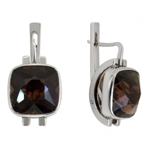 Серьги серебряные 43862 | Серьги купить по доступной цене в ювелирном магазине «Золотая Подкова»