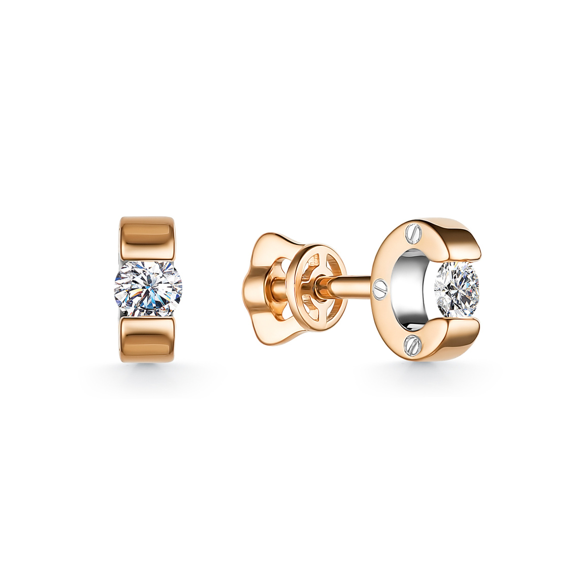 Серьги золотые 24957-100 | Кольцо золотое 14957-100 купить по цене 86190 руб. в ювелирном магазине ⭐️ «Золотая Подкова»