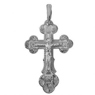 Подвеска серебряная 810-00050-01-00-00-02 | Ювелирные изделия Серебряные кресты православные и мусульманские подвесы купить по выгодной цене в ювелирном магазине ⭐️ «Золотая Подкова»
