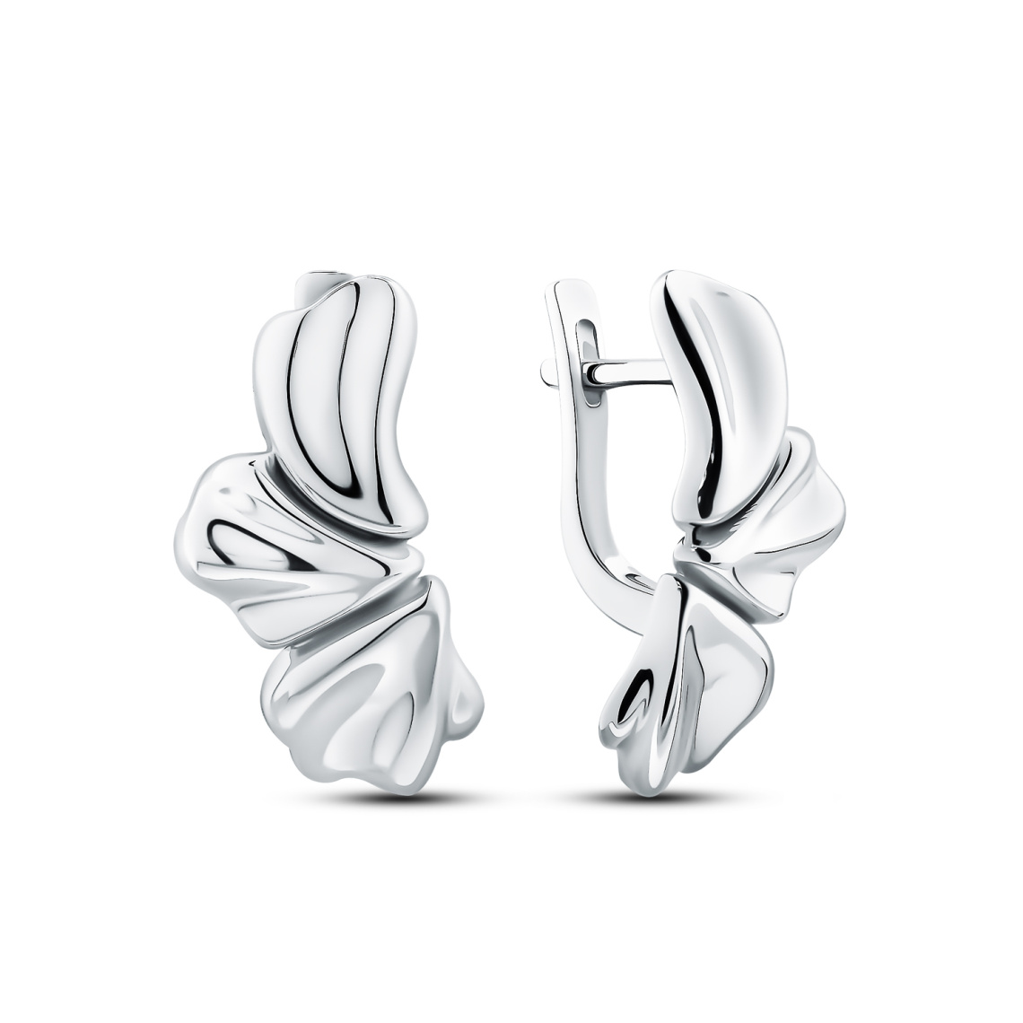 Серьги серебряные 01197-20-090101-00 | Кольцо серебряное 01197-10-090101-00 купить по цене 7845 руб. в ювелирном магазине ⭐️ «Золотая Подкова»