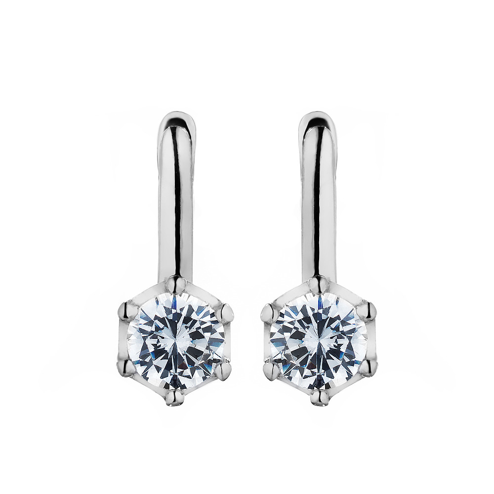 Серьги серебряные E08947E | Кольцо серебряное E08947R купить по цене 2587 руб. в ювелирном магазине ⭐️ «Золотая Подкова»