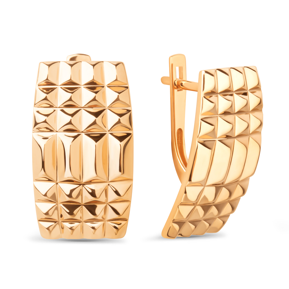 Серьги золотые 024782-1000 | Кольцо золотое 024781-1000 купить по цене 67054 руб. в ювелирном магазине ⭐️ «Золотая Подкова»