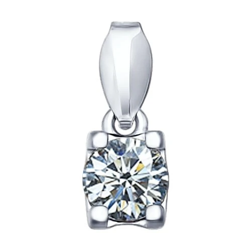 Подвеска серебряная 94031282 | Ювелирные изделия От «соколов» купить по выгодной цене в ювелирном магазине ⭐️ «Золотая Подкова»