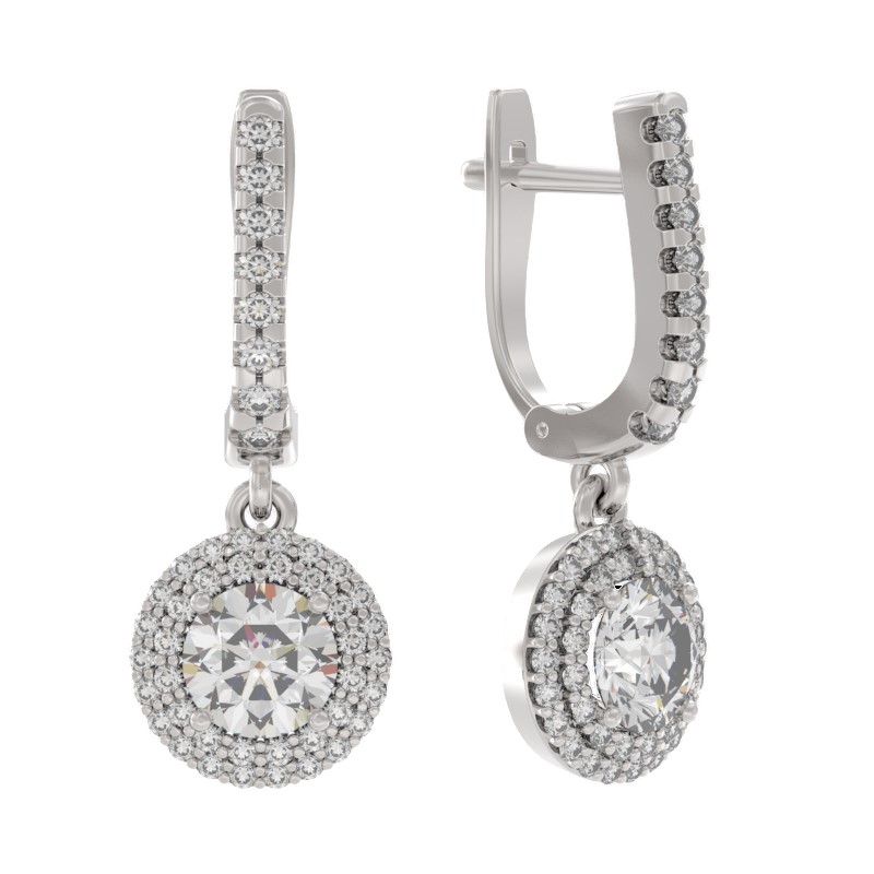 Серьги серебряные 1031432-01110 | Кольцо серебряное 1031431-01110 купить по цене 2347 руб. в ювелирном магазине ⭐️ «Золотая Подкова»