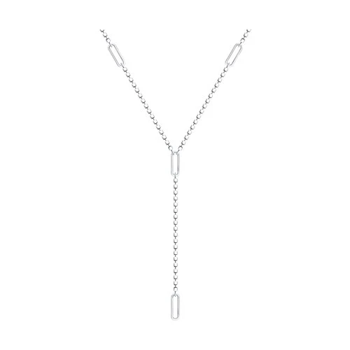 Цепь серебряная 94074672 | Ювелирные изделия От «соколов» купить по выгодной цене в ювелирном магазине ⭐️ «Золотая Подкова»