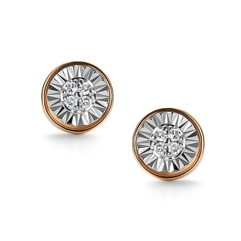 Серьги золотые 26252-100 | Ювелирные изделия от бренда Алькор 💍 купить по доступной цене в ювелирной сети «Золотая Подкова»