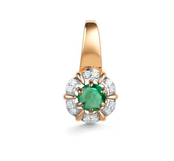 Подвеска золотая 35939-101 | Серьги золотые 25939-101 купить по цене 123405 руб. в ювелирном магазине ⭐️ «Золотая Подкова»