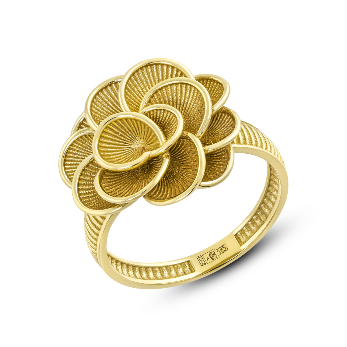 Кольцо золотое 00249-10-030001-00 | Серьги золотые 00249-20-030001-00 купить по цене 105937 руб. в ювелирном магазине ⭐️ «Золотая Подкова»