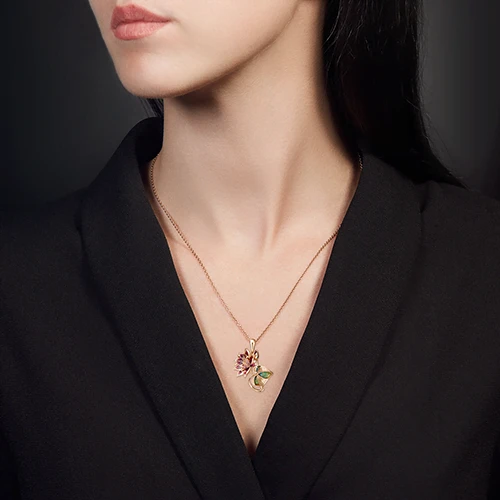 Подвеска золотая 03-2919-00-000-1110-48 | Ювелирные изделия в сети Золотая Подкова