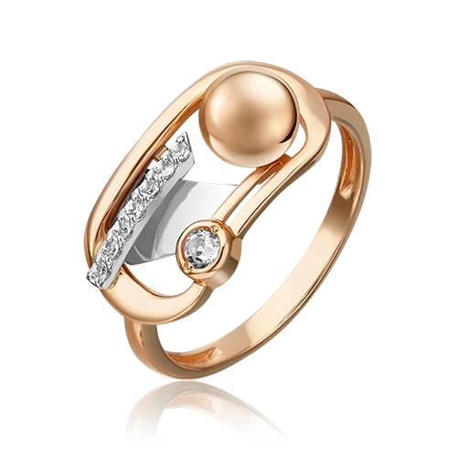 Кольцо золотое 01-5504-00-201-1111 | Ювелирные изделия от бренда Платина 💍 купить по доступной цене в ювелирной сети «Золотая Подкова»
