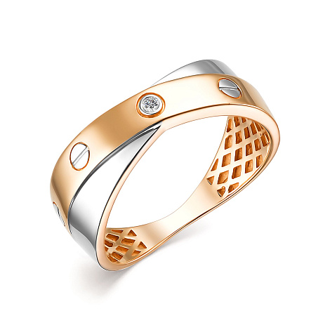 Кольцо золотое 15229-100 | Серьги золотые 25229-100 купить по цене 107445 руб. в ювелирном магазине ⭐️ «Золотая Подкова»