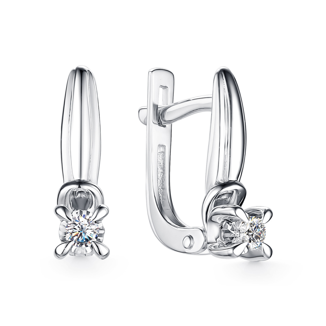 Серьги золотые 24770-200 | Кольцо золотое 14770-200 купить по цене 47142 руб. в ювелирном магазине ⭐️ «Золотая Подкова»