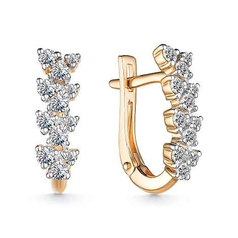Серьги золотые 25209-100